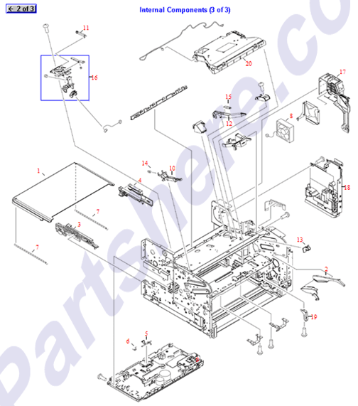 HP parts picture diagram for RC1-7118-000CN, RC1-7145-000CN, RC1-7264-000CN, RC1-7286-000CN, RC1-7289-000CN, RC1-7294-000CN, RC1-7379-000CN, RC1-7380-000CN, RM1-2555-020CN, RK2-1089-000CN, RM1-2555-020CN-R, RM1-2555-000CN-R, RU5-2563-000CN, RM1-2958-010CN, RM1-2555-000CN, RC1-7434-000CN, RC1-7451-000CN, RM1-2957-020CN, RM1-2926-030CN, RM1-2951-030CN, RC1-7452-000CN